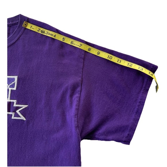 Gildan‎ T-Shirt "Nana" Purple With White Embroidered Nana Women's Size Large EUC - Picture 5 of 6